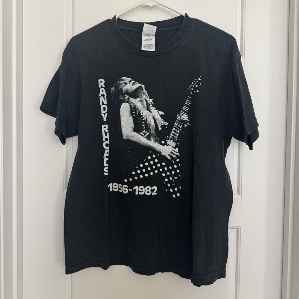 Randy Rhoads Shirt Ozzy Osbourne Tribute Blizzard of Ozz Black